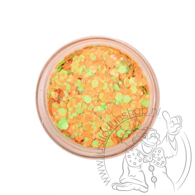 PXP pressed chunky glitter cream oranje-groen
