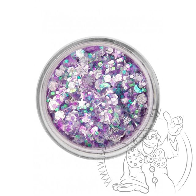 PXP pressed chunky glitter cream purple candy