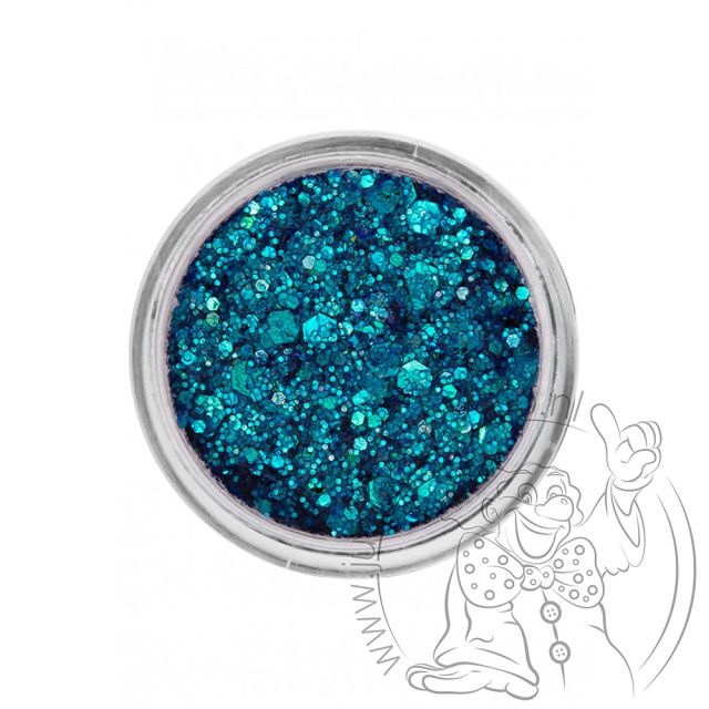 PXP pressed chunky glitter cream peacock