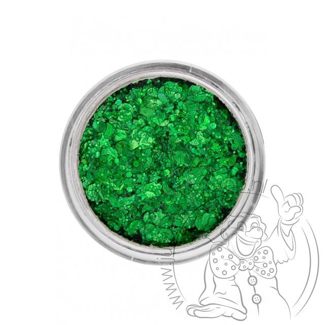 PXP pressed chunky glitter cream enchanted green