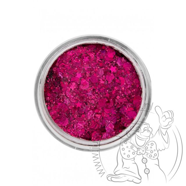 PXP pressed chunky glitter cream pink fuchsia