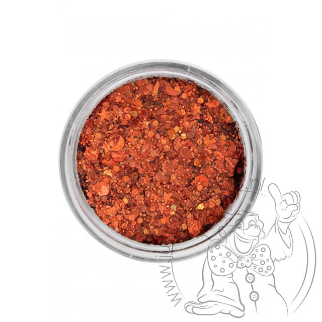 PXP pressed chunky glitter cream goldfish orange