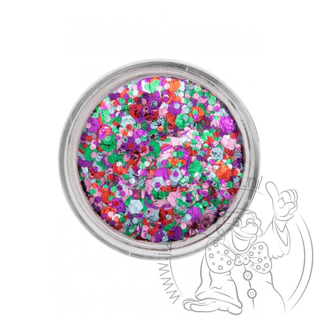 PXP pressed chunky glitter cream cherry blossom