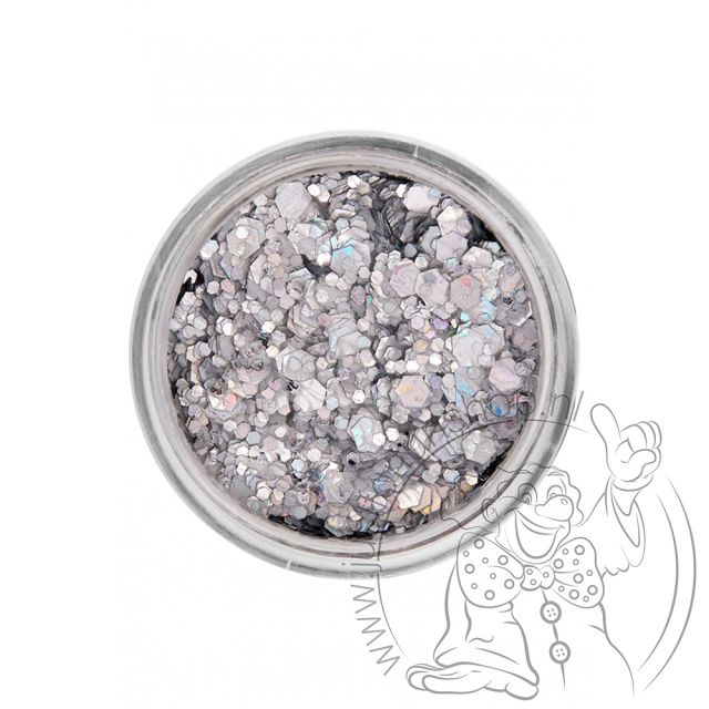 PXP pressed chunky glitter cream silver lining