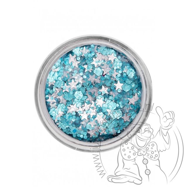 PXP pressed chunky glitters cream heavenly blue