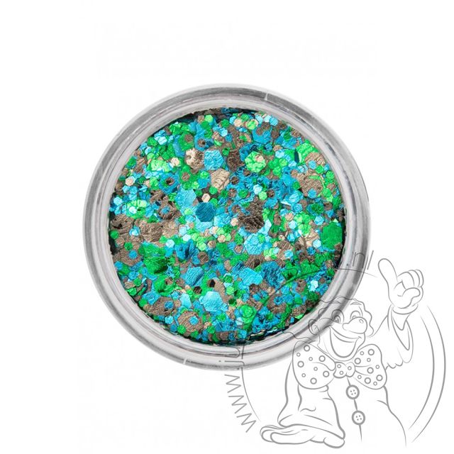 PXP pressed chunky glitter cream costa verde