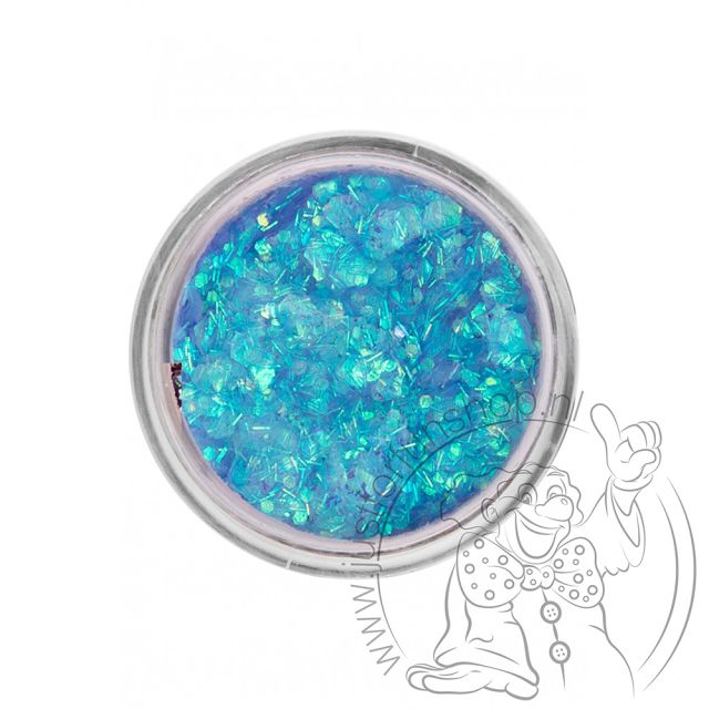 PXP pressed chunky glitter cream blue lagune