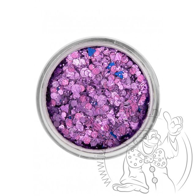 PXP pressed chunky glitter cream lavender scents