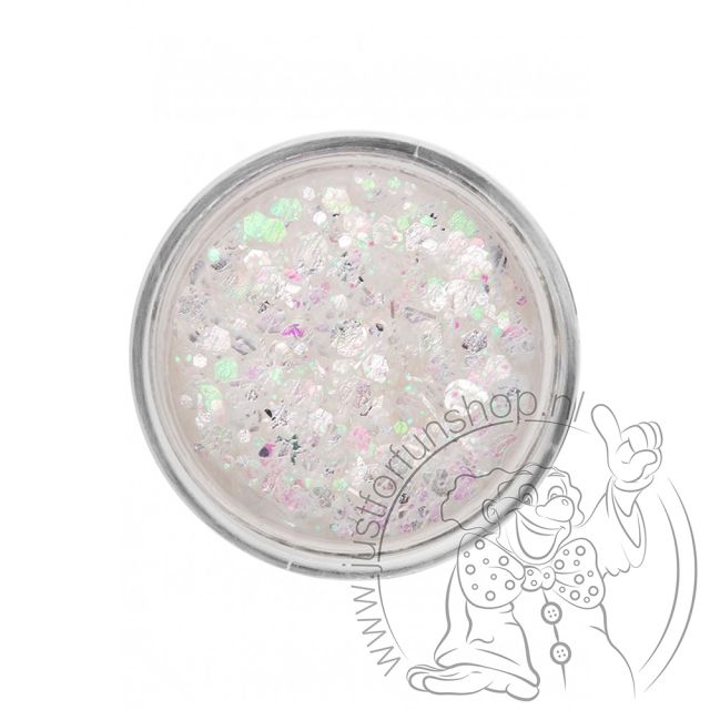 PXP pressed chunky glitter cream iceberg white