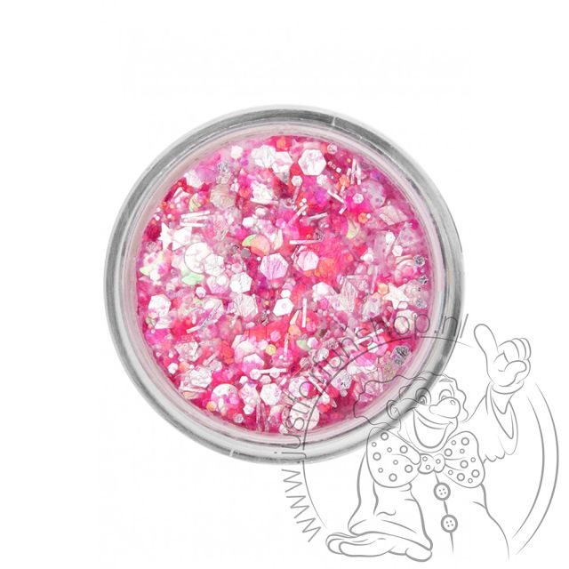 PXP pressed chunky glitter cream red candy