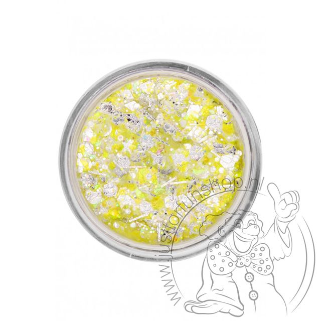 PXP pressed chunky glitter cream neon yellow candy