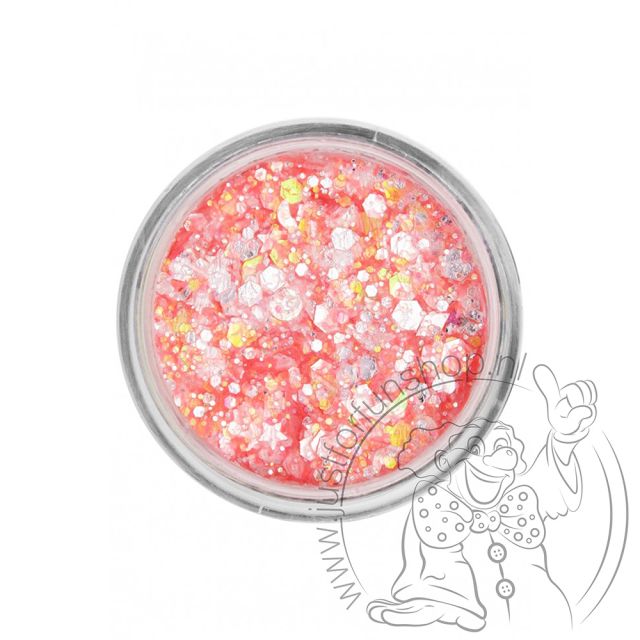 PXP pressed chunky glitter cream neon orange candy
