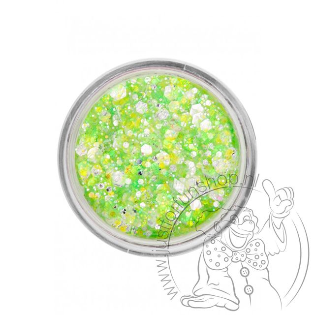 PXP pressed chunky glitter cream neon green candy