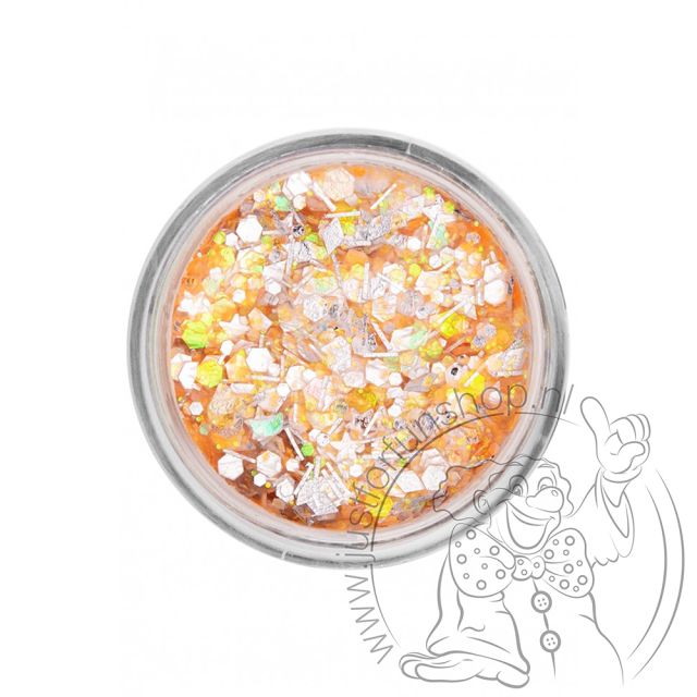 PXP pressed chunky glitter cream orange candy