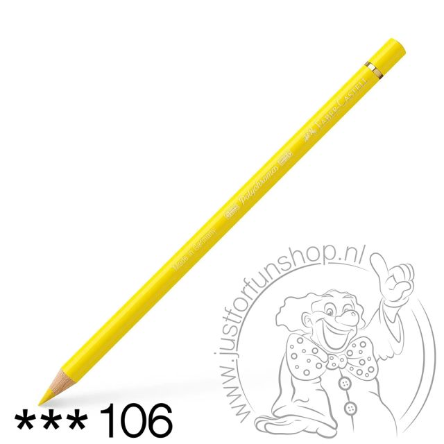 Faber-Castell Polychromos Artist kleurpotlood 106 Light chrome yellow