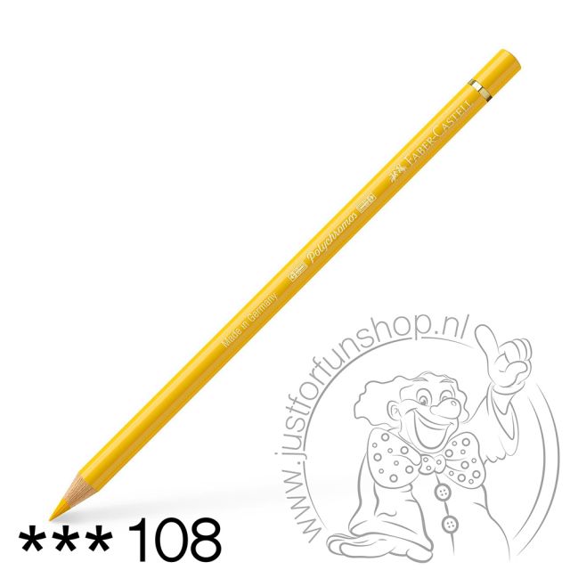 Faber-Castell Polychromos Artist kleurpotlood 108 Dark cadmium yellow