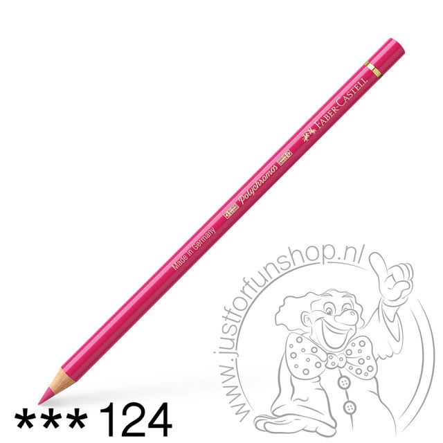 Faber-Castell Polychromos Artist kleurpotlood 124 Rose carmine