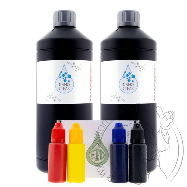 FunToDo 3D Resin 2x Nano Clear kleurbundel