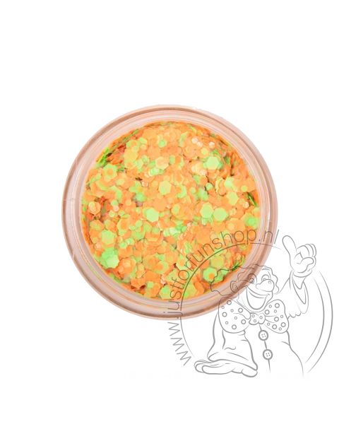 PXP pressed chunky glitter cream oranje-groen