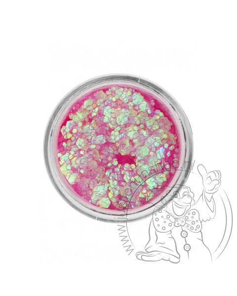PXP pressed chunky glitter cream flamingo pink chameleon