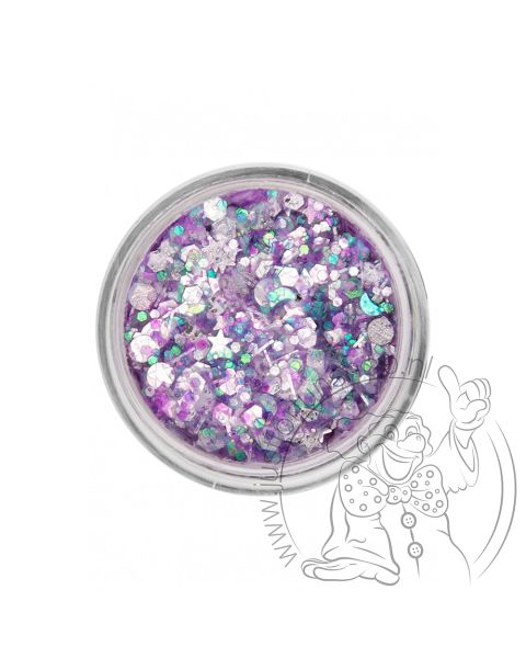 PXP pressed chunky glitter cream purple candy