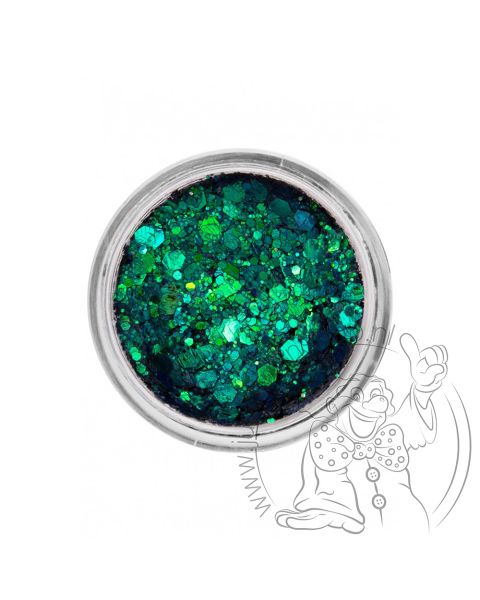 PXP pressed chunky glitter cream mermaid