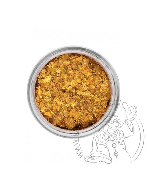 PXP pressed chunky glitter cream gold mellow