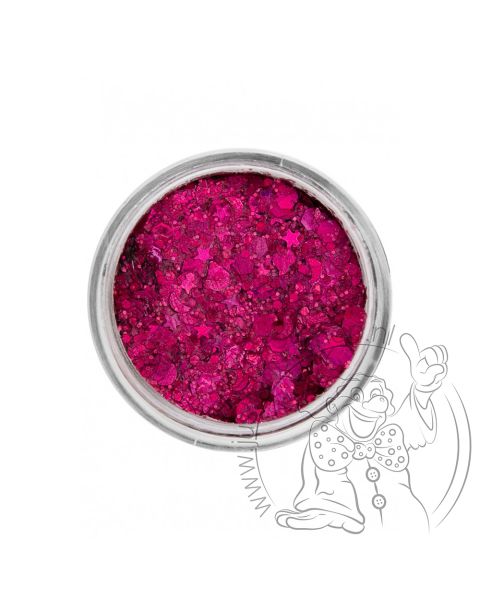 PXP pressed chunky glitter cream pink fuchsia