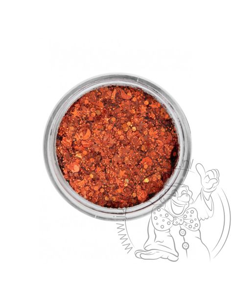 PXP pressed chunky glitter cream goldfish orange