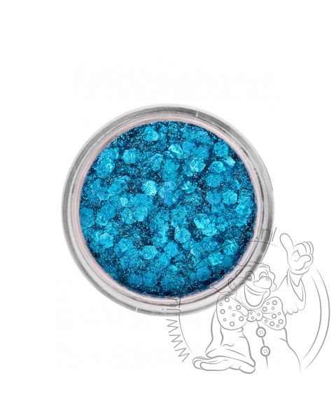 PXP pressed chunky glitter cream blue skies