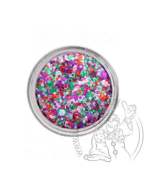 PXP pressed chunky glitter cream cherry blossom