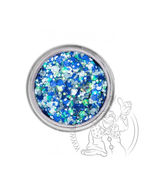 PXP pressed chunky glitter cream water rippels