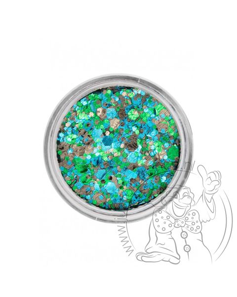 PXP pressed chunky glitter cream costa verde