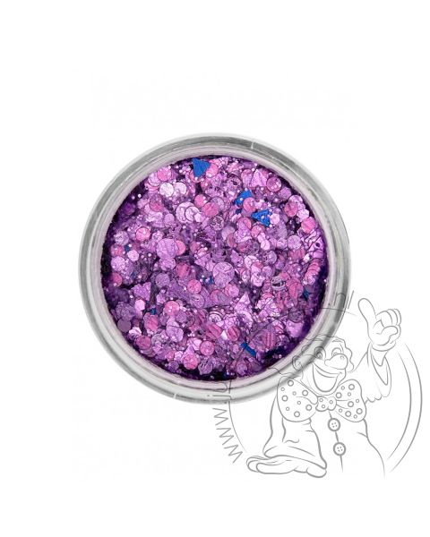 PXP pressed chunky glitter cream lavender scents