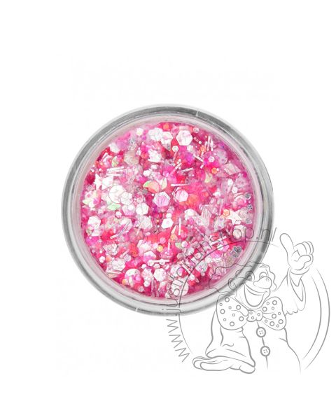 PXP pressed chunky glitter cream red candy