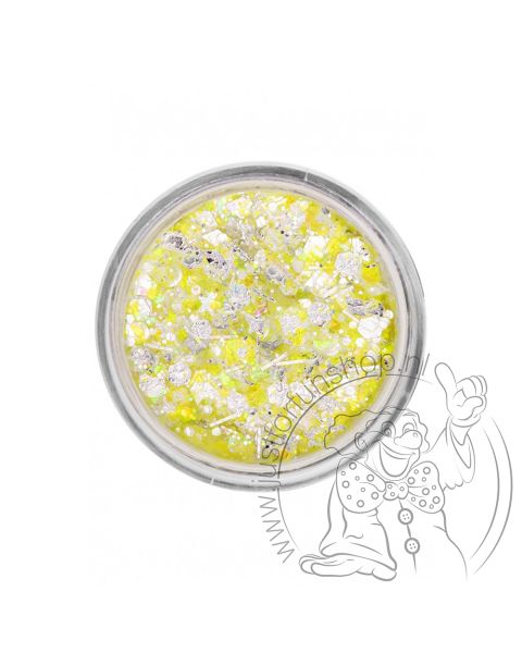 PXP pressed chunky glitter cream neon yellow candy