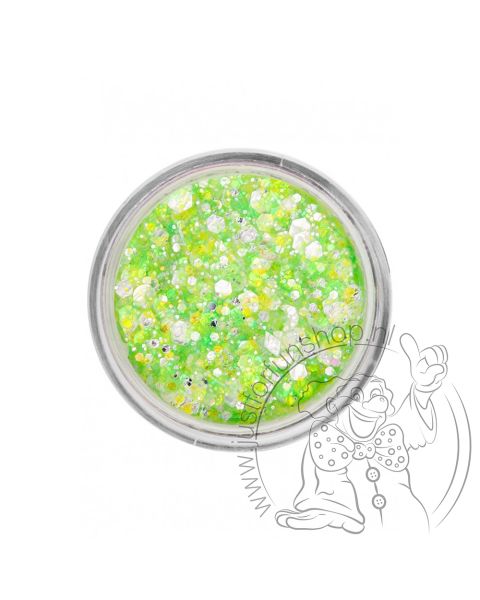 PXP pressed chunky glitter cream neon green candy