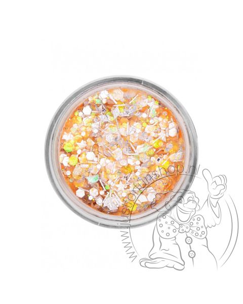PXP pressed chunky glitter cream orange candy