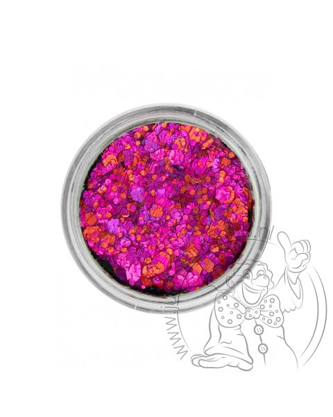PXP pressed chunky glitter cream pink lady