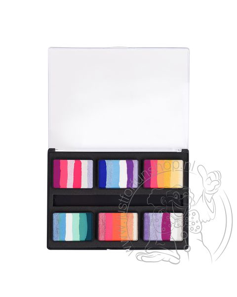 PXP Hobby Watercolor by Lyudmyla Kotova Big splitcake Palette Pastel Princess 6 x 30 gram